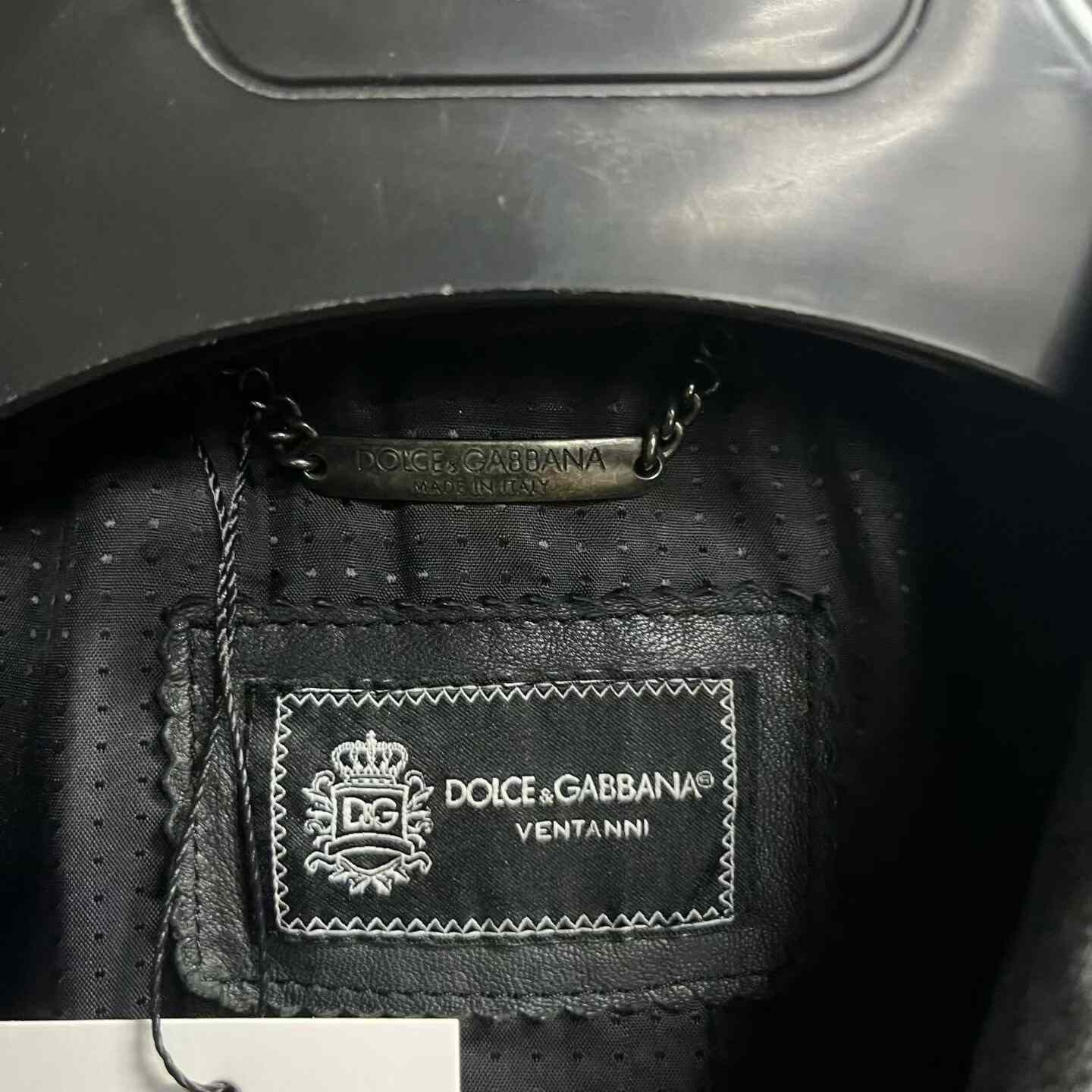 Dolce & Gabbana Dolce&Gabbana Black Lapel Leather Jacket Size US M / EU 48-50 / 2 - 3 Thumbnail