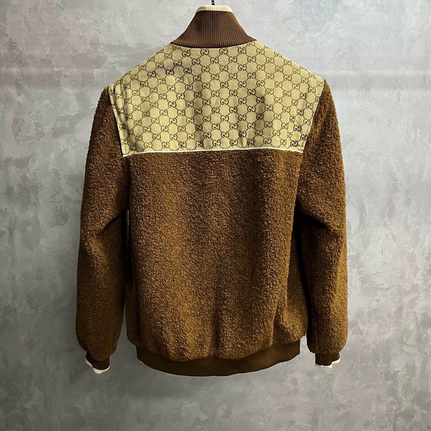 Gucci Gucci Brown Spliced Stand Collar Jacket Size US S / EU 44-46 / 1 - 2 Thumbnail