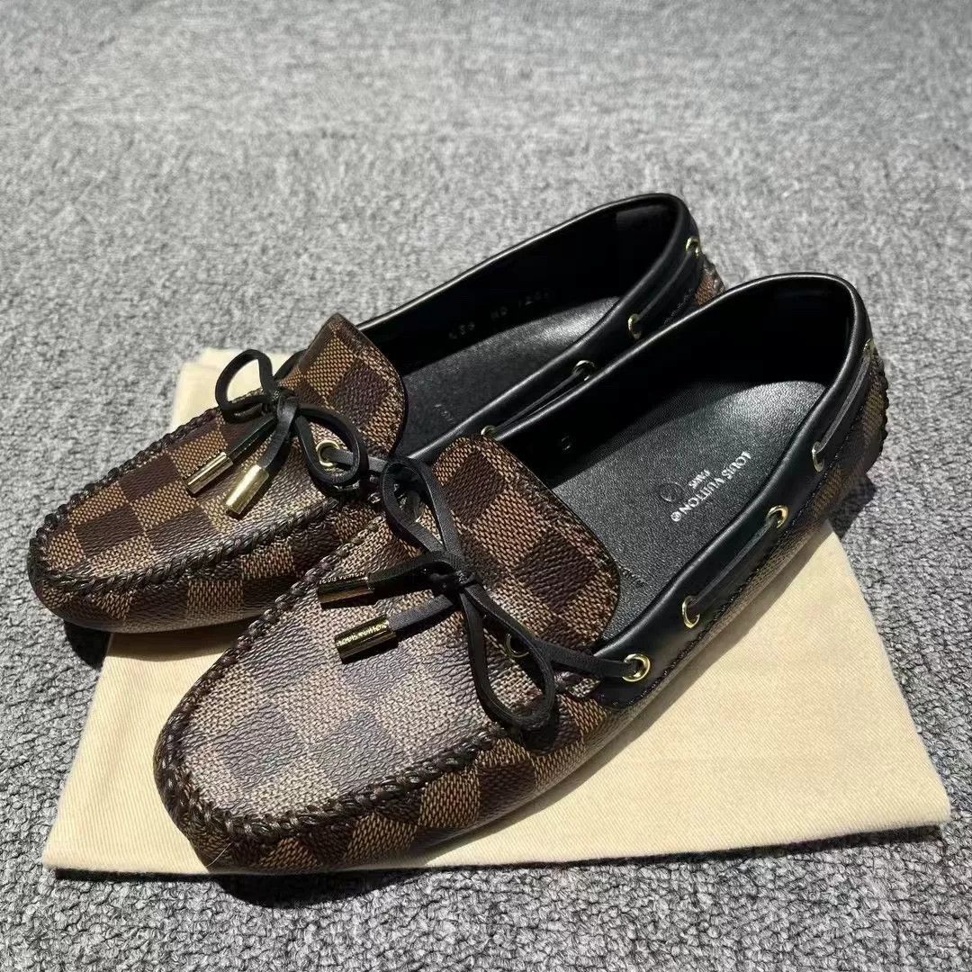 Louis Vuitton Louis Vuitton Brown Flat Loafer Shoes Size US 5 / IT 35 - 2 Thumbnail
