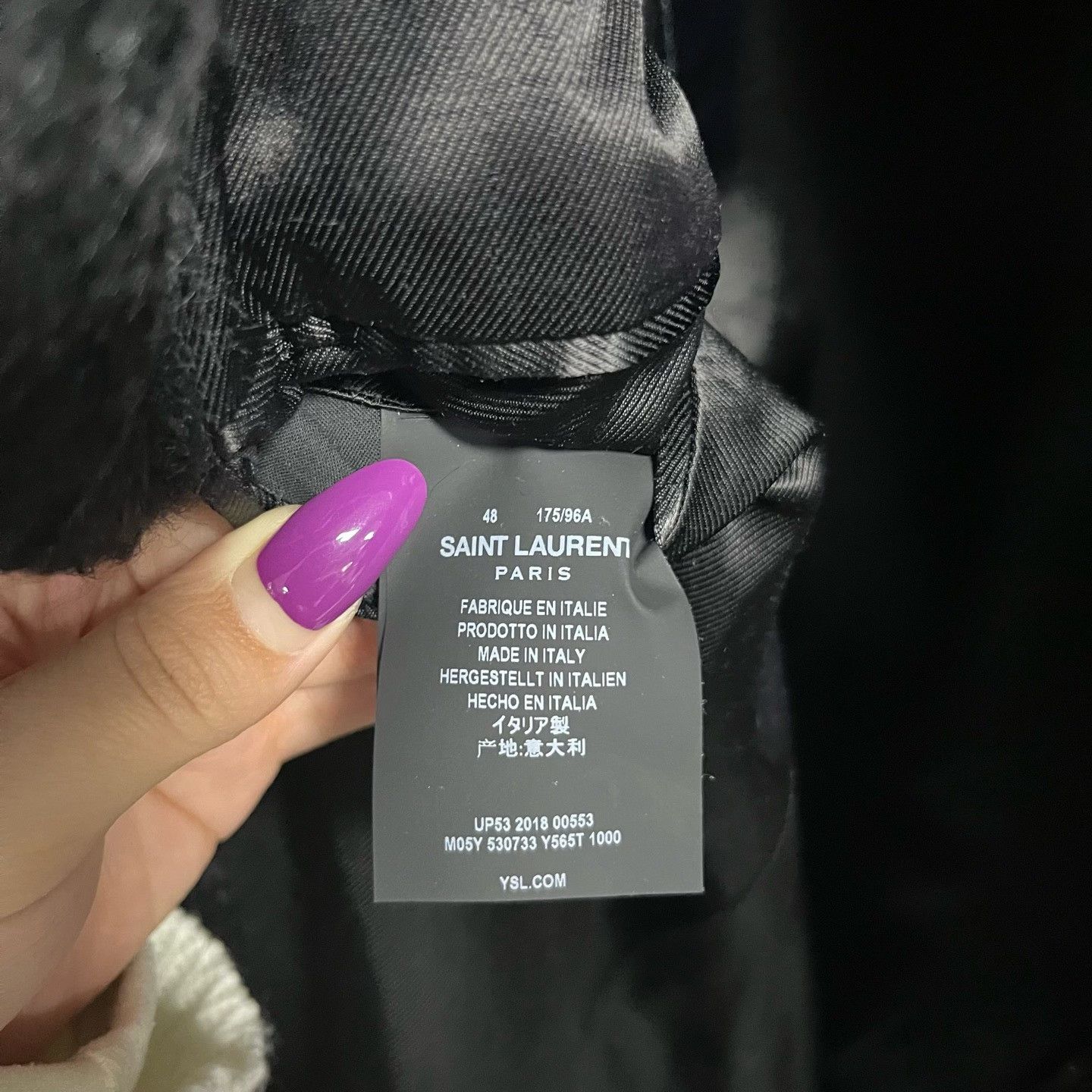 Saint Laurent Paris Saint Laurent Classic Black Fur Coat Size US M / EU 48-50 / 2 - 5 Thumbnail