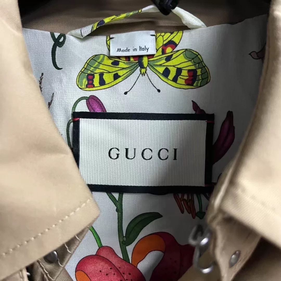 Gucci Gucci Khaki Double-Breasted Coat Size US L / EU 52-54 / 3 - 3 Thumbnail