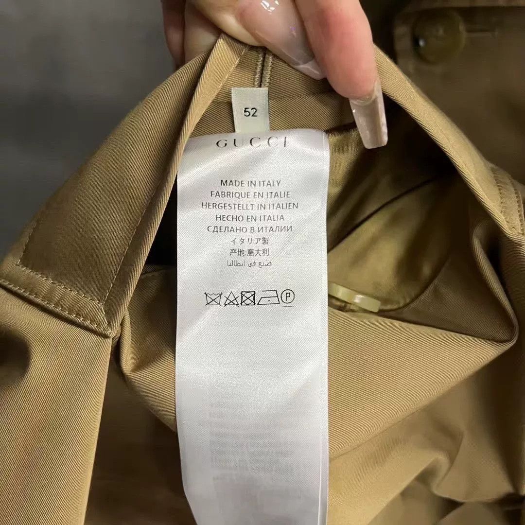 Gucci Gucci Khaki Double-Breasted Coat Size US L / EU 52-54 / 3 - 4 Thumbnail