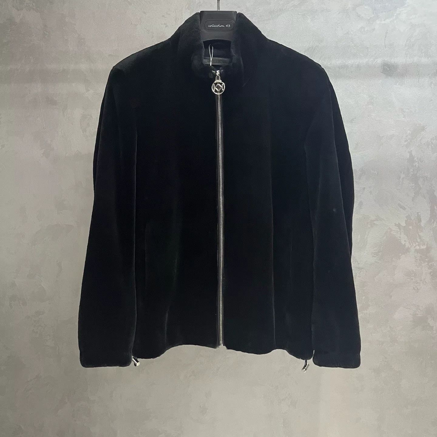 Karl Lagerfeld Karl Lagerfeld Black Mink Zip Coat Size US M / EU 48-50 / 2 - 2 Thumbnail