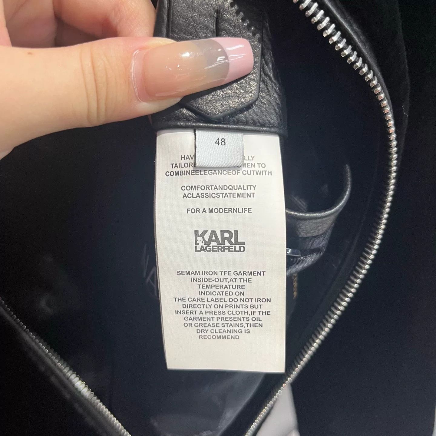 Karl Lagerfeld Karl Lagerfeld Black Mink Zip Coat Size US M / EU 48-50 / 2 - 3 Thumbnail