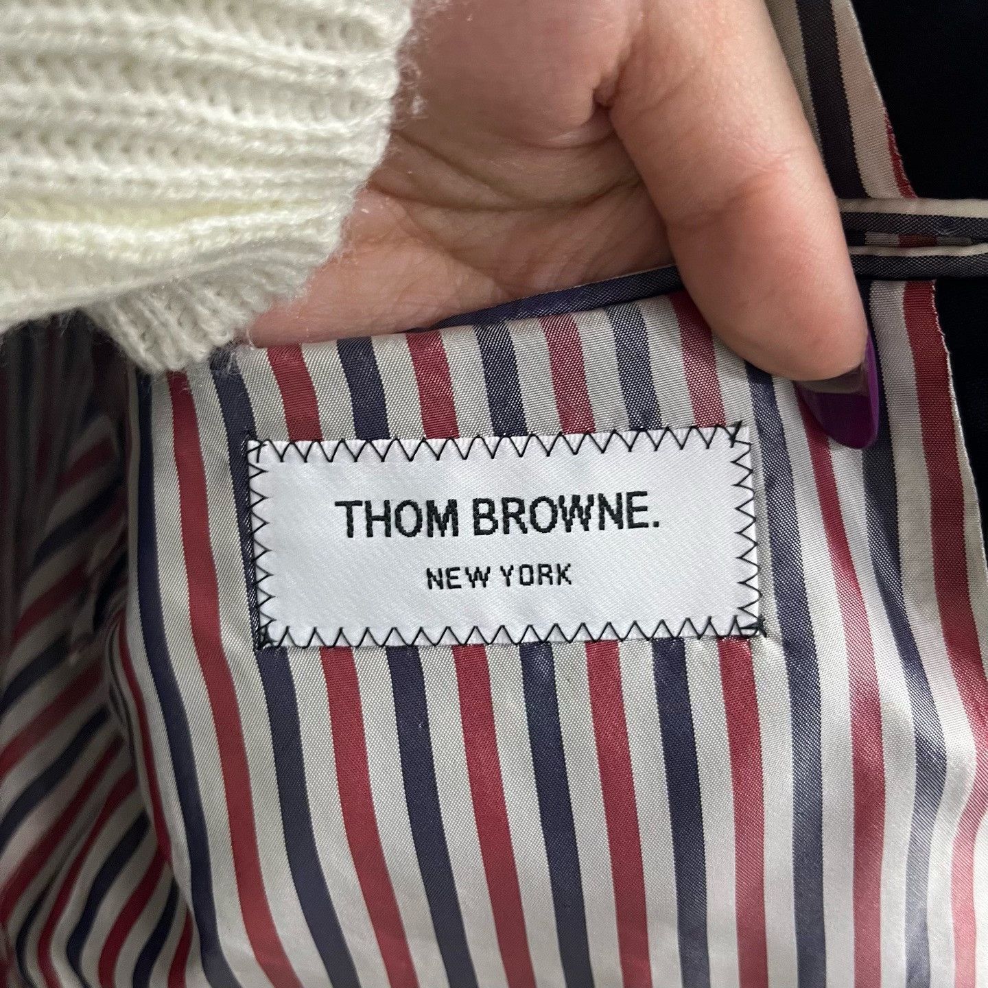 Thom Browne Thom Browne Striped Casual Blazer Size US XL / EU 56 / 4 - 6 Thumbnail
