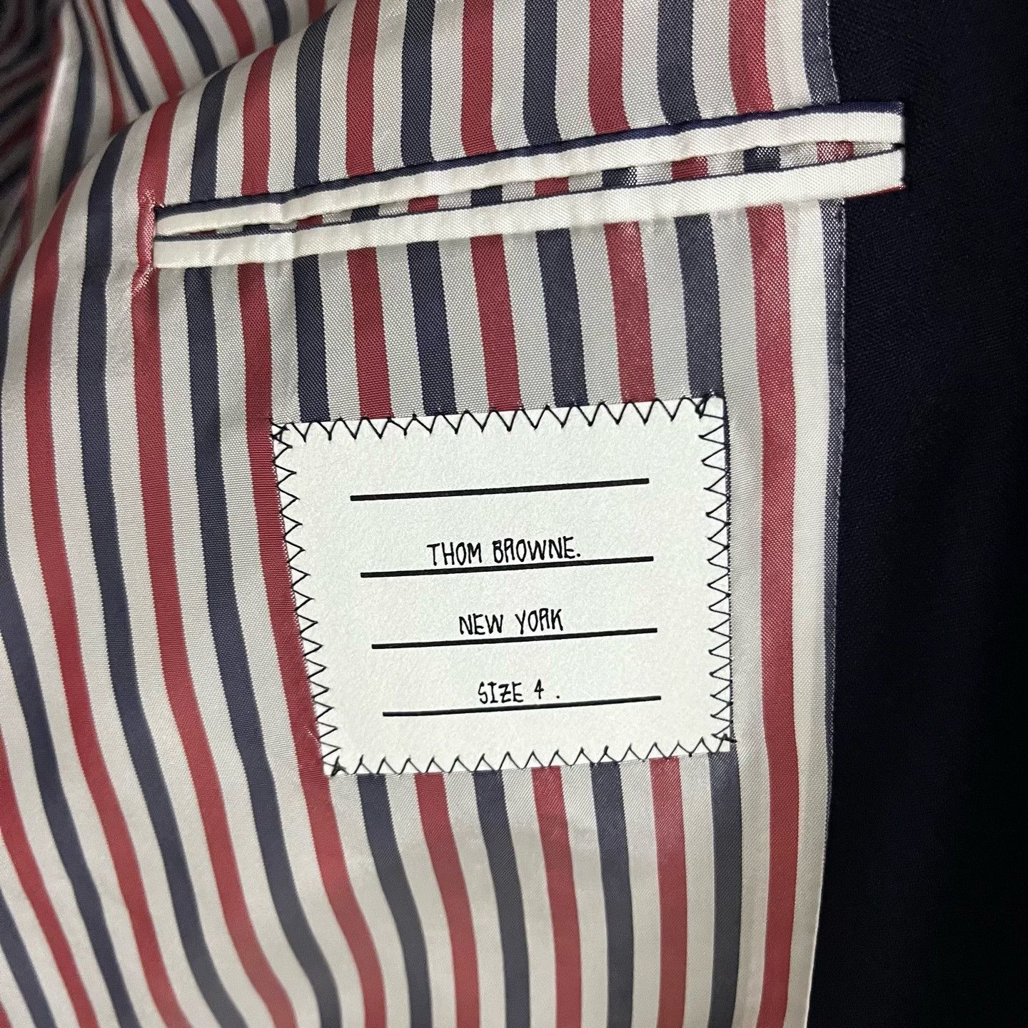 Thom Browne Thom Browne Striped Casual Blazer Size US XL / EU 56 / 4 - 5 Thumbnail