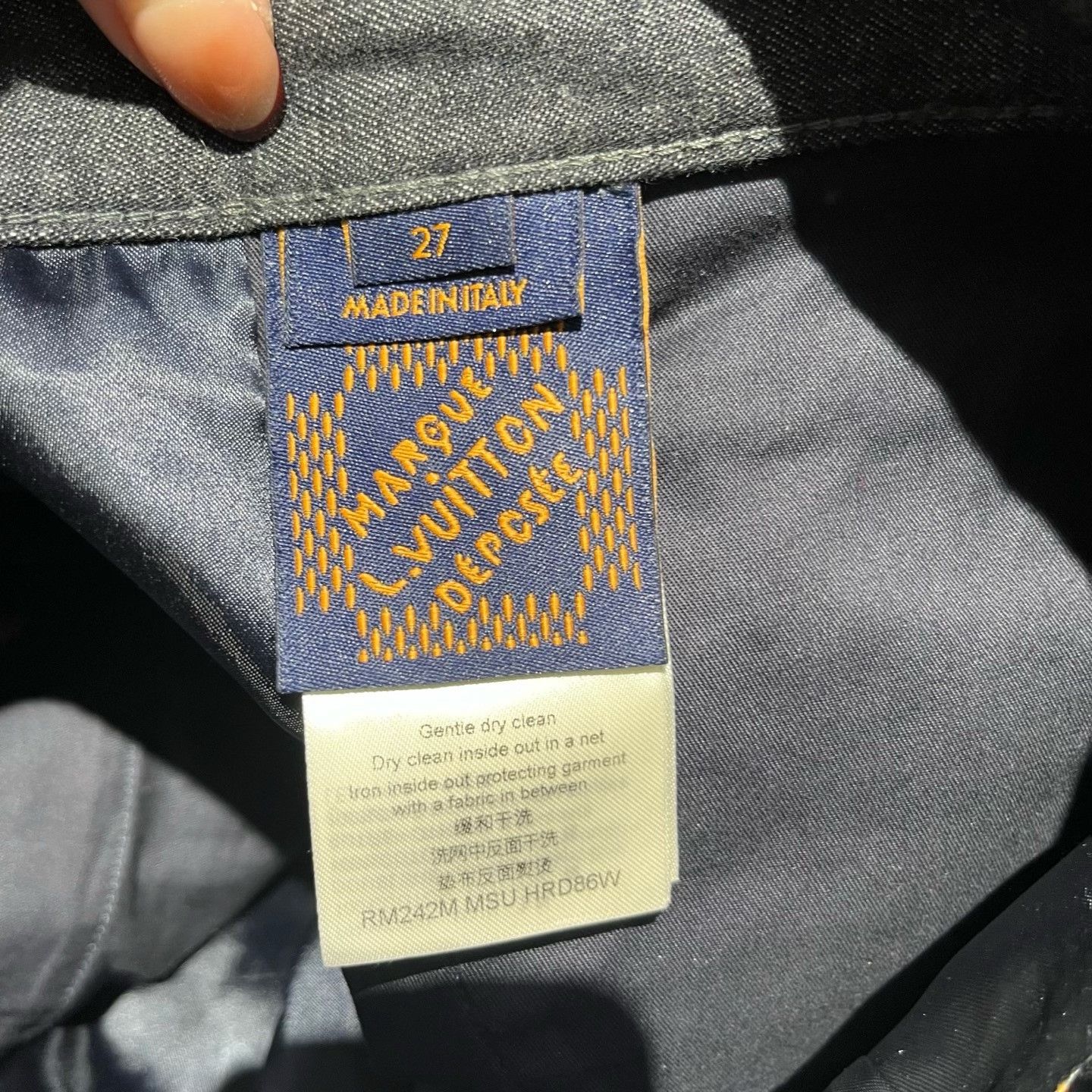Louis Vuitton Louis Vuitton Logo Embroidery Zip Jeans Size 27" / US 4 / IT 40 - 4 Thumbnail