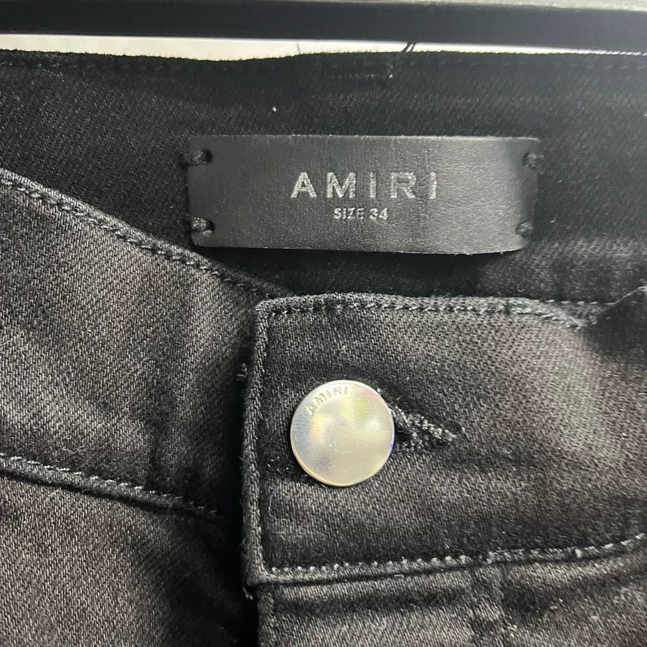 Amiri Amiri Black Knee-Destroyed Casual Jeans Size US 34 / EU 50 - 5 Thumbnail