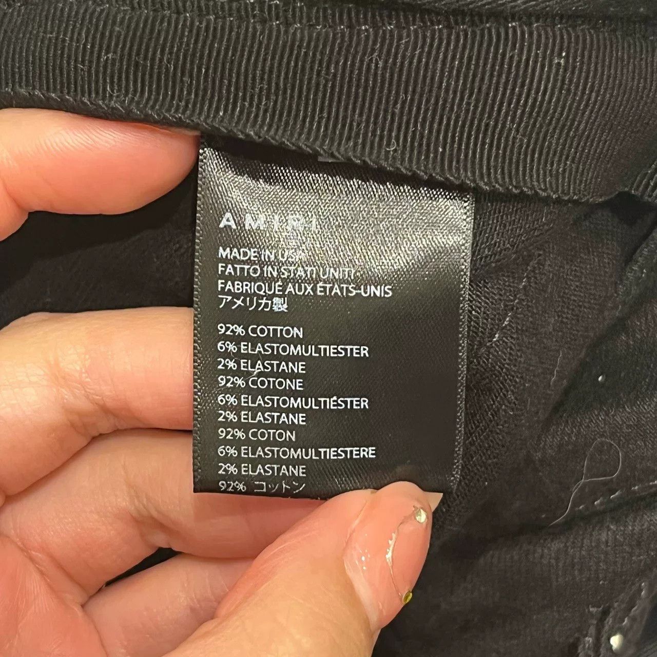 Amiri Amiri Black Knee-Destroyed Casual Jeans Size US 34 / EU 50 - 6 Thumbnail
