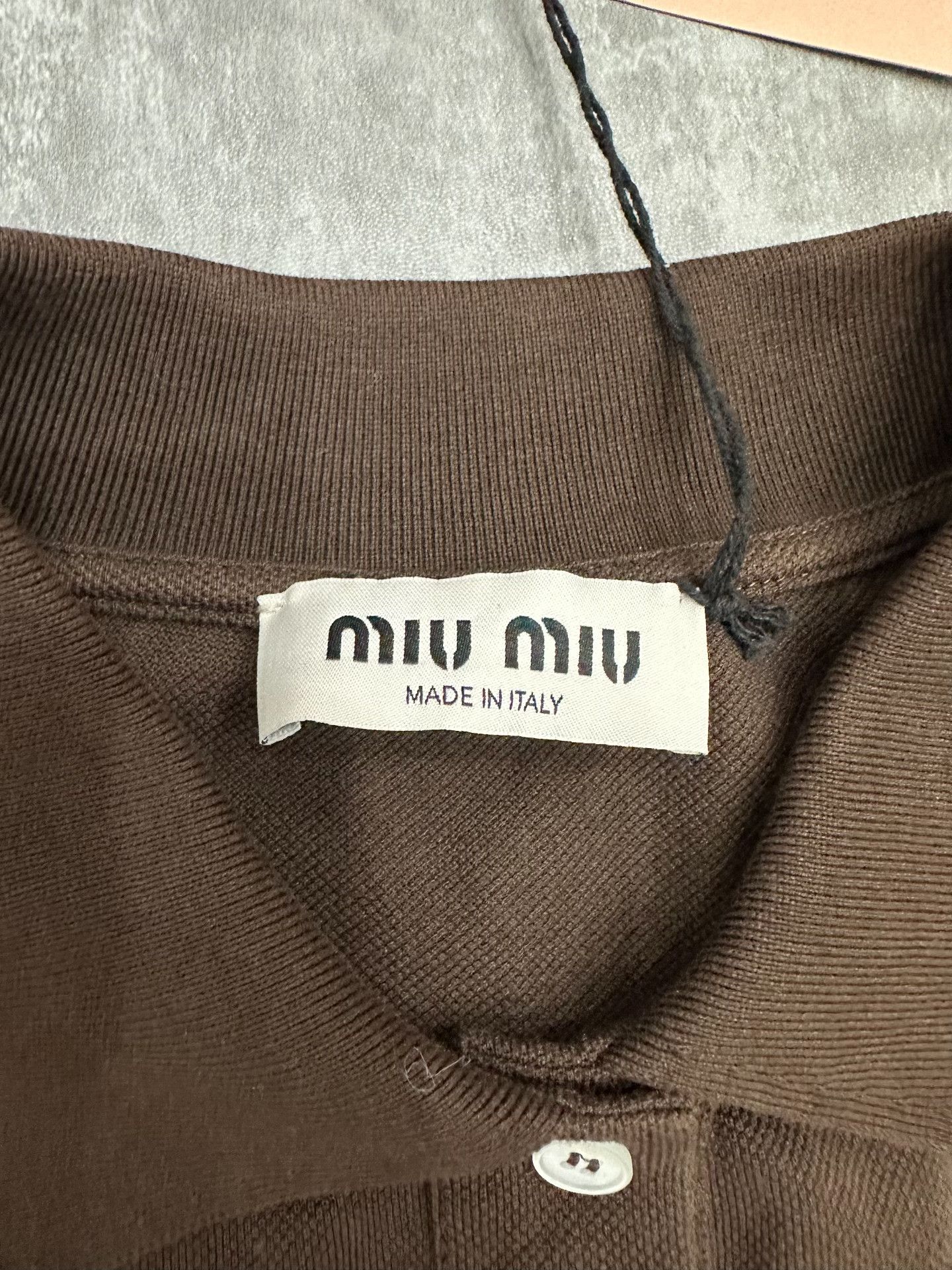 Miu Miu Miu Miu Brown T-Shirt S Women Size S / US 4 / IT 40 - 4 Thumbnail