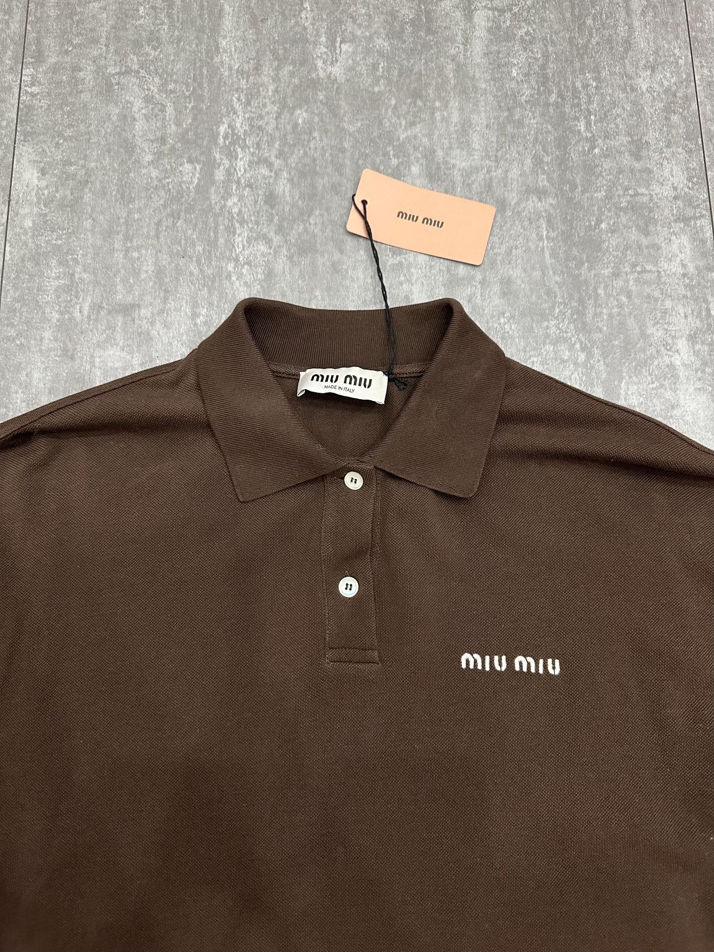 Miu Miu Miu Miu Brown T-Shirt S Women Size S / US 4 / IT 40 - 3 Thumbnail