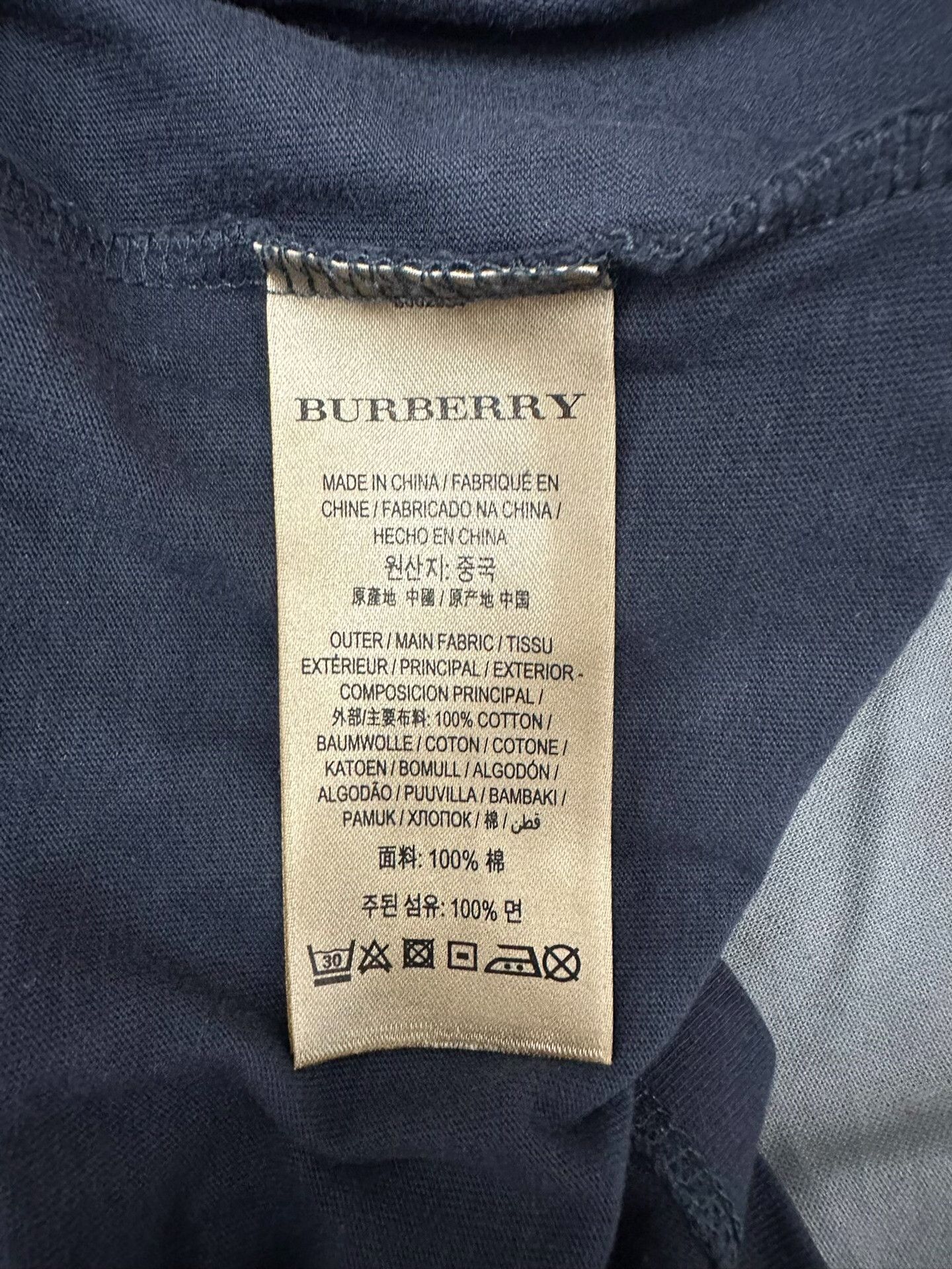 Burberry Burberry Retro Blue T-Shirt s Men Size US S / EU 44-46 / 1 - 5 Thumbnail