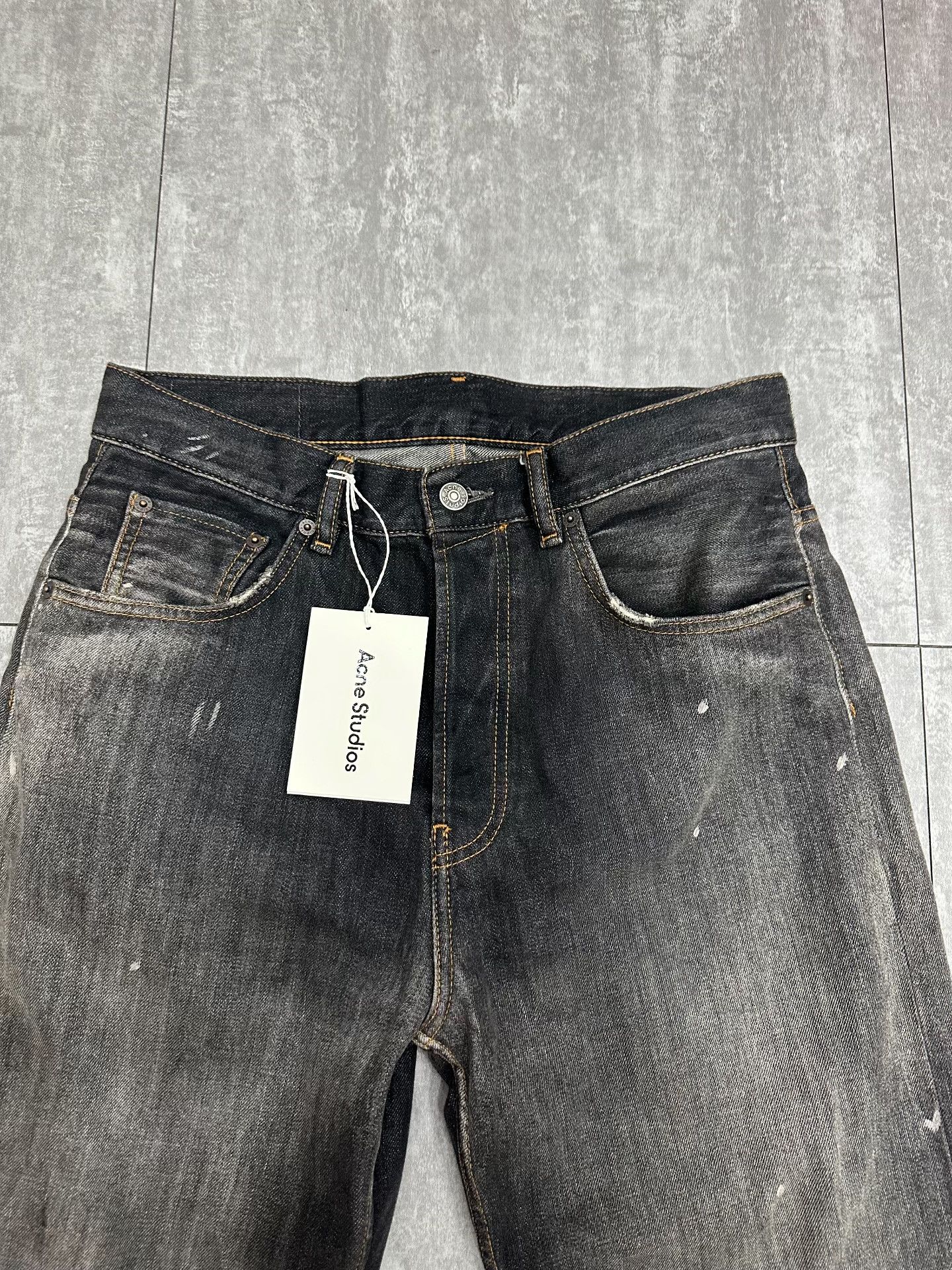Acne Studios Acne Studios Denim Black Pants 31 Women Size 31" - 3 Thumbnail