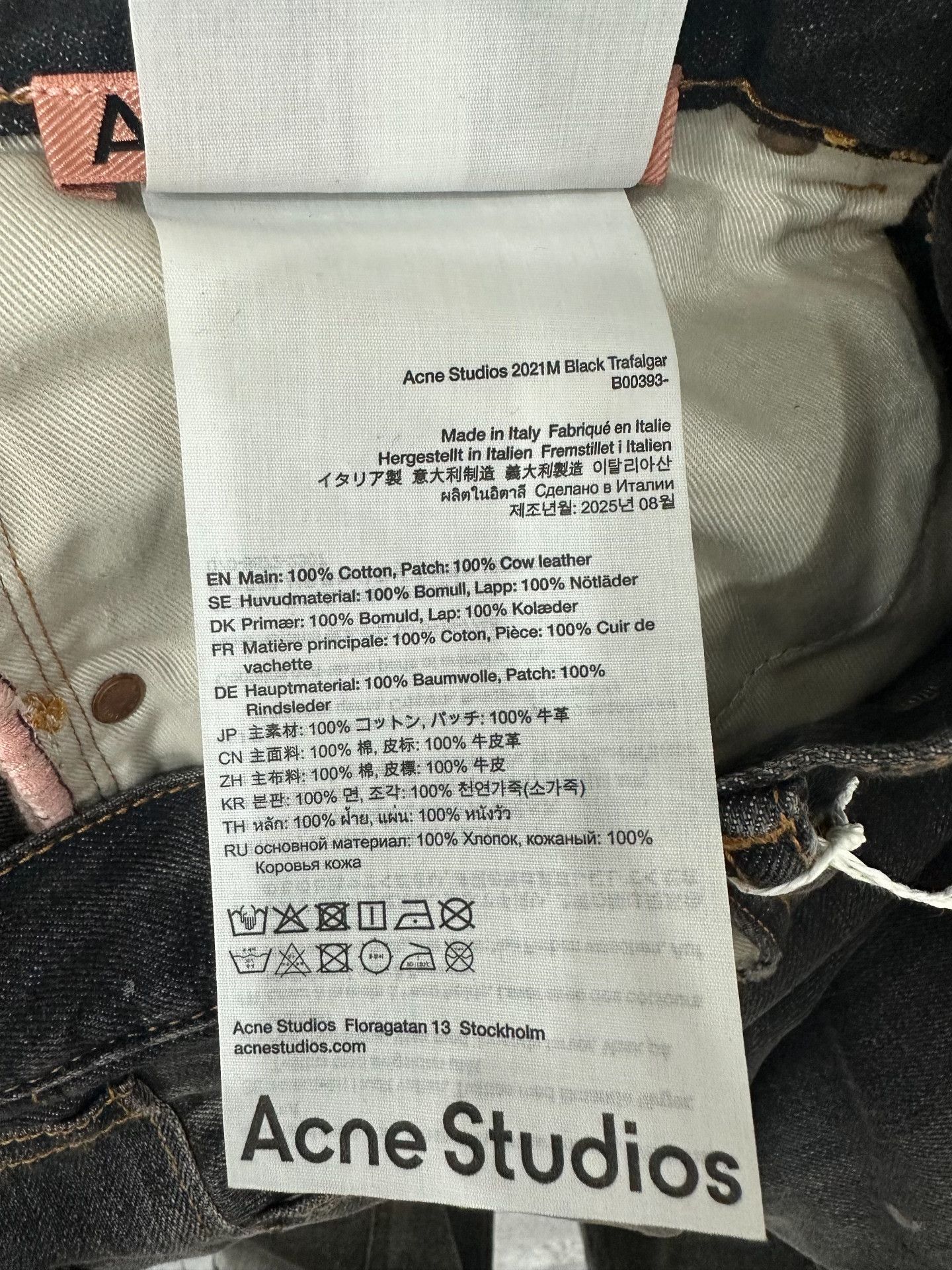 Acne Studios Acne Studios Denim Black Pants 31 Women Size 31" - 6 Thumbnail