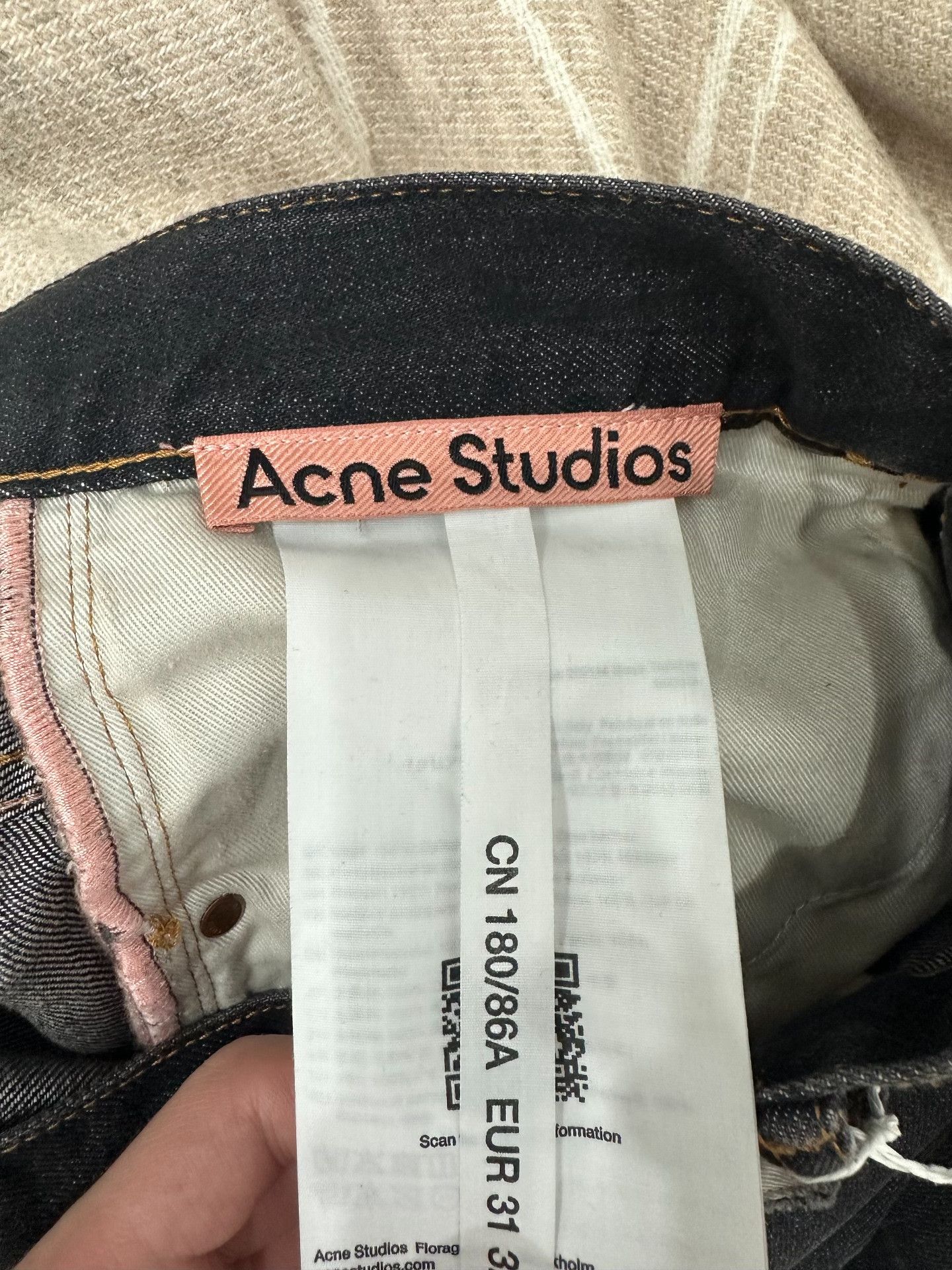 Acne Studios Acne Studios Denim Black Pants 31 Women Size 31" - 5 Thumbnail
