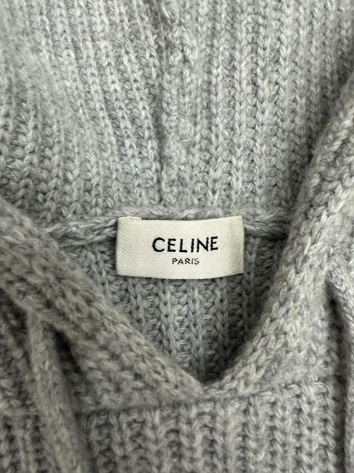 Celine Celine Wool Gray Hoodie M Women Size M / US 6-8 / IT 42-44 - 4 Thumbnail