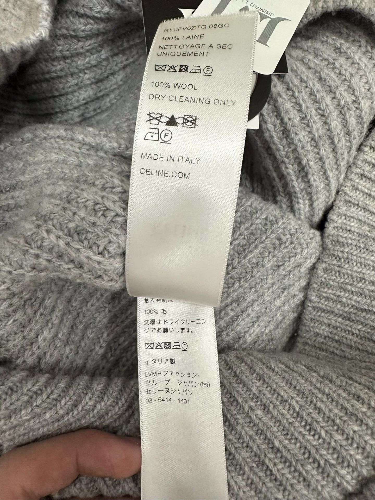 Celine Celine Wool Gray Hoodie M Women Size M / US 6-8 / IT 42-44 - 7 Thumbnail