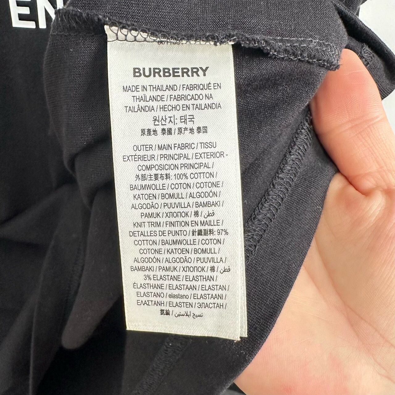 Burberry Burberry Retro Printed Black T-Shirt m Men Size US M / EU 48-50 / 2 - 5 Thumbnail