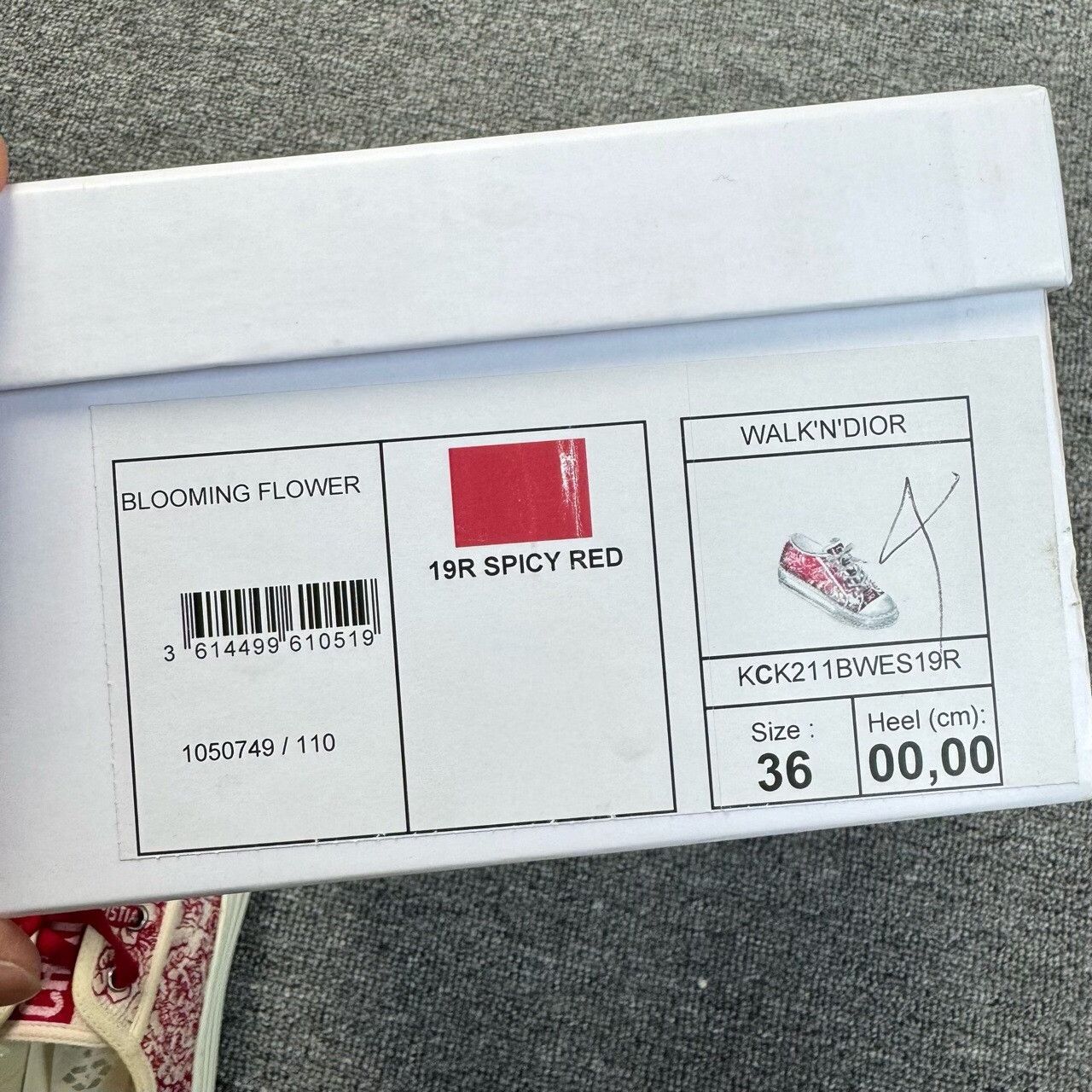 Dior Dior Red Lowtop Sneakers us_6 Women Size US 6 / IT 36 - 6 Thumbnail