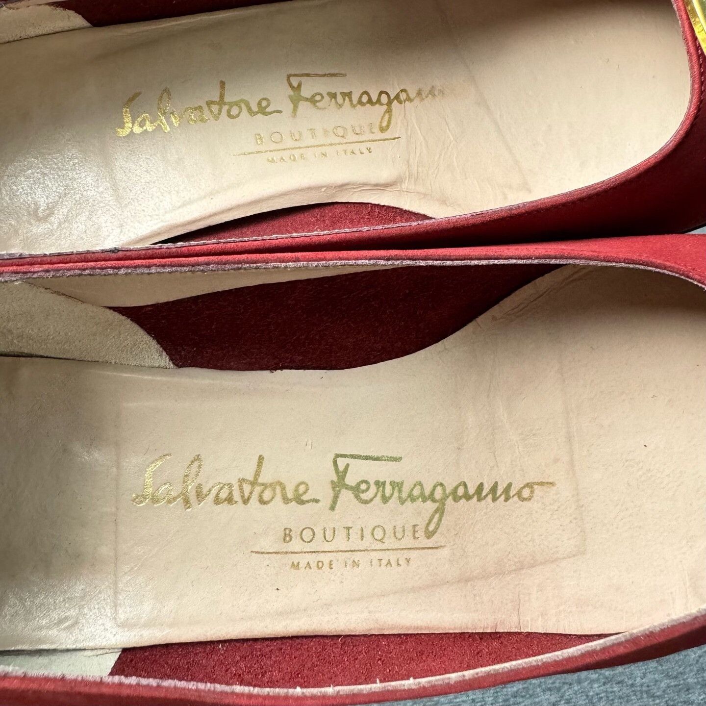 Salvatore Ferragamo Salvatore Ferragamo Suede Red Lowtop Sneakers us_6 Women Size US 6 / IT 36 - 5 Thumbnail