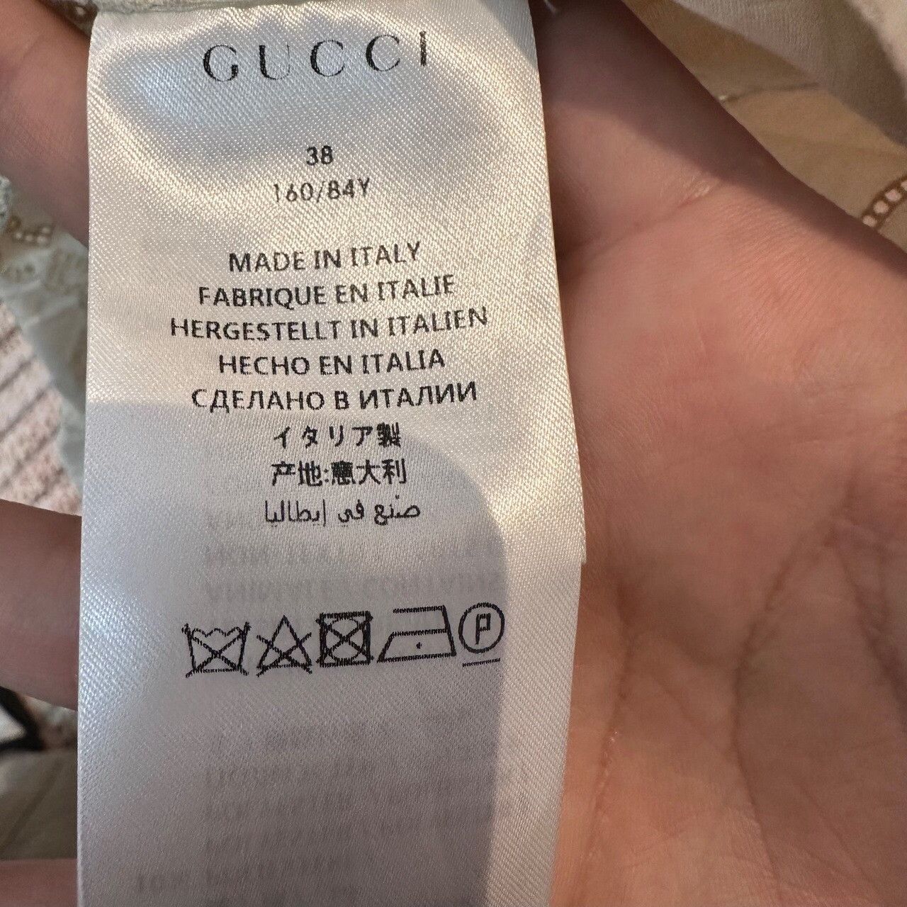Gucci Gucci Beige T-Shirt S Women Size S / US 4 / IT 40 - 5 Thumbnail