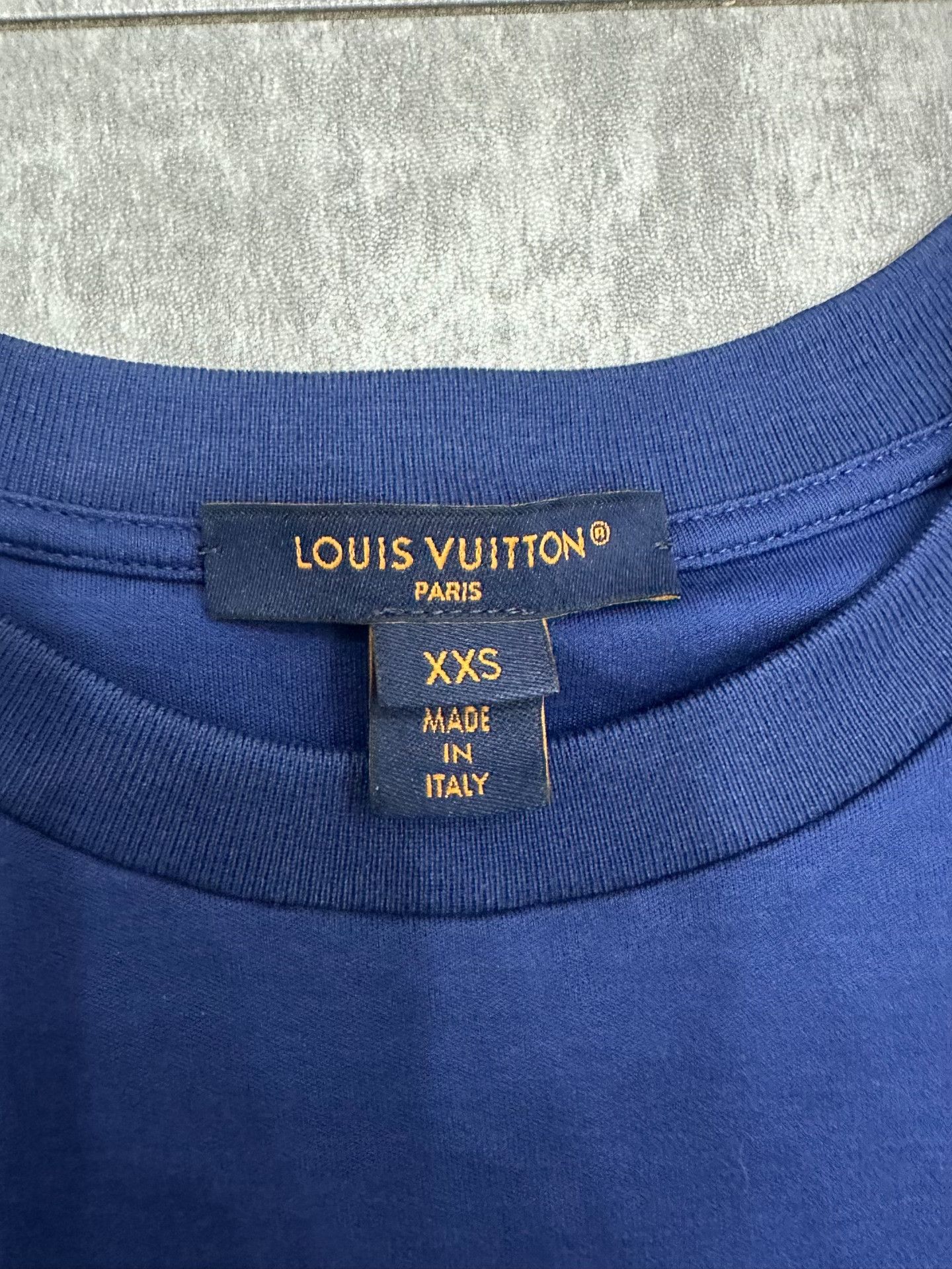 Louis Vuitton Louis Vuitton Blue T-Shirt xxs Men Size US XXS / EU 40 - 4 Thumbnail
