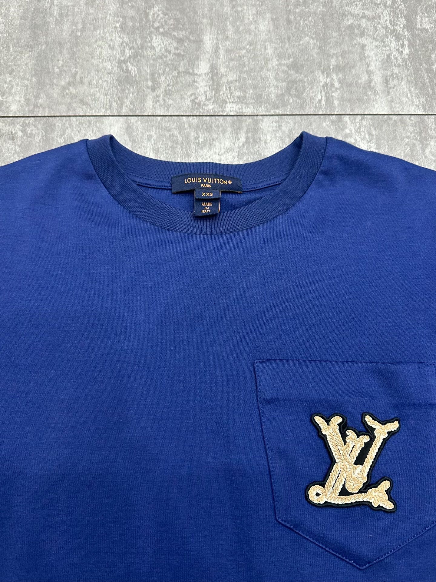 Louis Vuitton Louis Vuitton Blue T-Shirt xxs Men Size US XXS / EU 40 - 3 Thumbnail