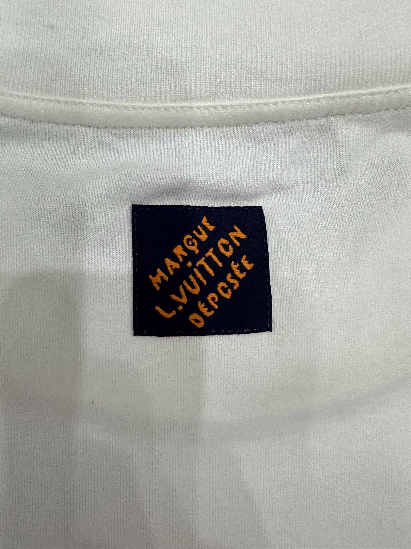Louis Vuitton Louis Vuitton Embroidered White T-Shirt xl Men Size US XL / EU 56 / 4 - 5 Thumbnail