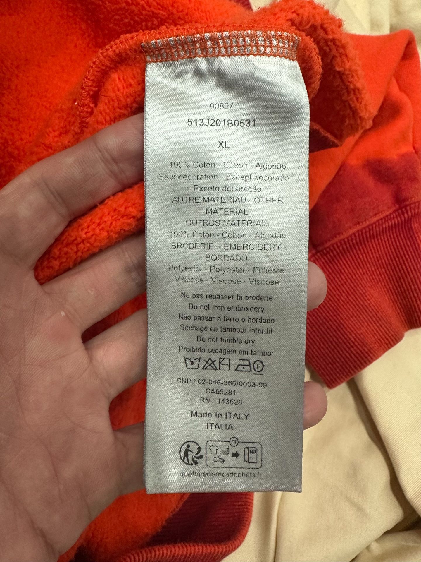 Dior Dior Limited Orange Hoodie xl Men Size US XL / EU 56 / 4 - 6 Thumbnail