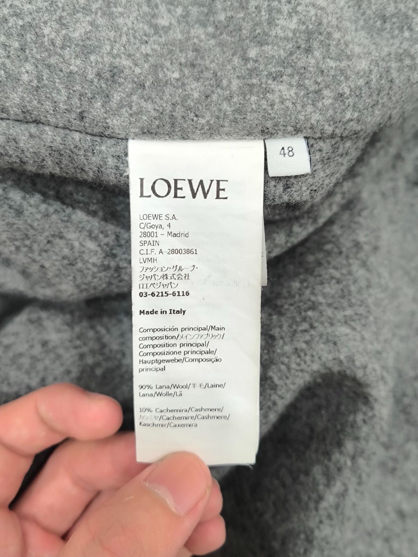 Loewe Loewe Wool Gray Light Jacket xl Men Size US XL / EU 56 / 4 - 6 Thumbnail