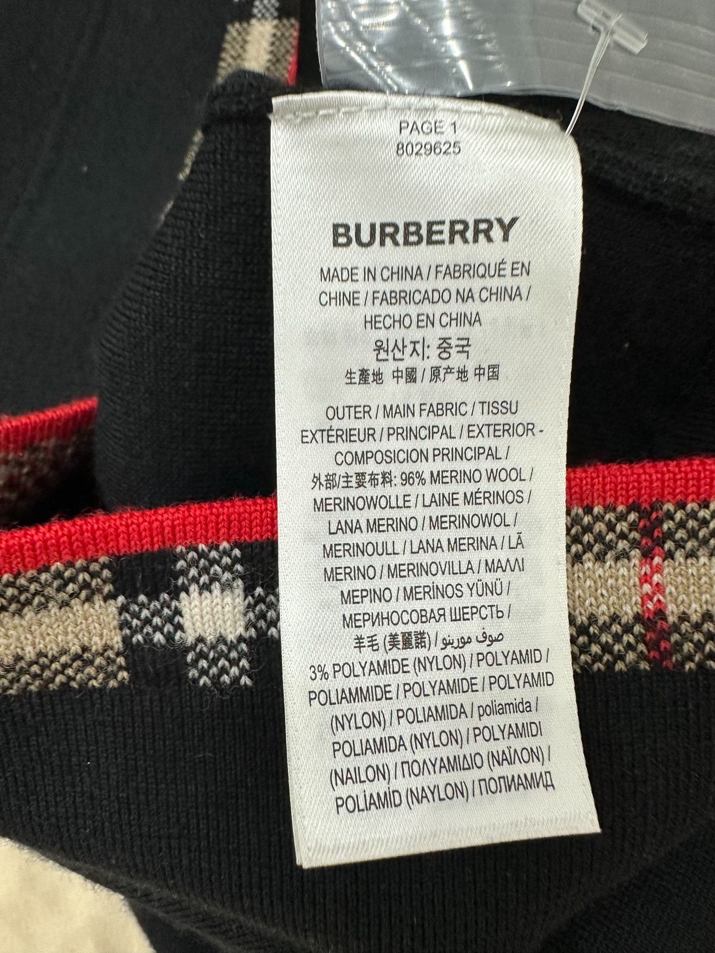Burberry Burberry Plaid Black Polo m Men Size US M / EU 48-50 / 2 - 6 Thumbnail