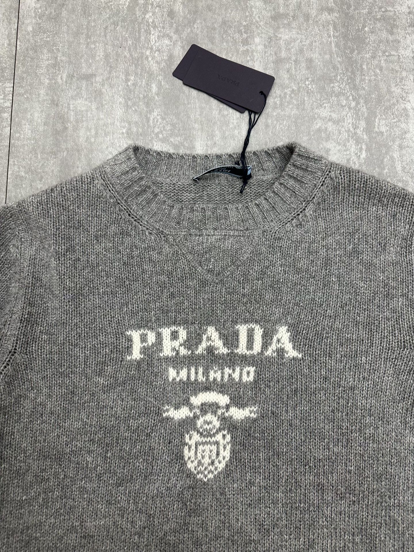 Prada Prada Gray Sweater S Women Size S / US 4 / IT 40 - 3 Thumbnail