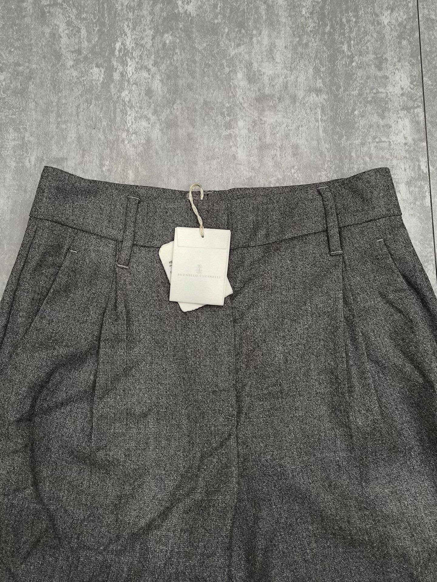 Brunello Cucinelli Brunello Cucinelli Wool Gray Pants 38 Women Size 38" / US 16 / IT 52 - 3 Thumbnail