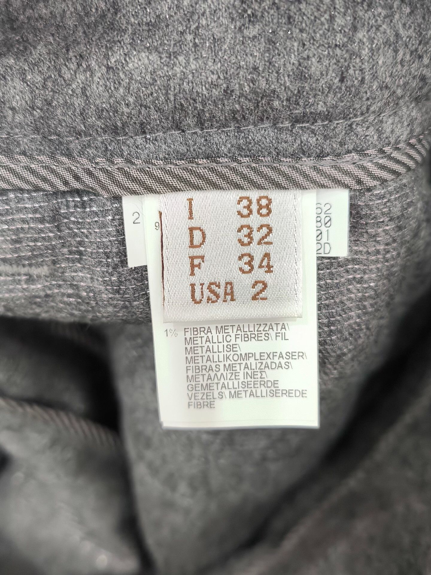 Brunello Cucinelli Brunello Cucinelli Wool Gray Pants 38 Women Size 38" / US 16 / IT 52 - 6 Thumbnail