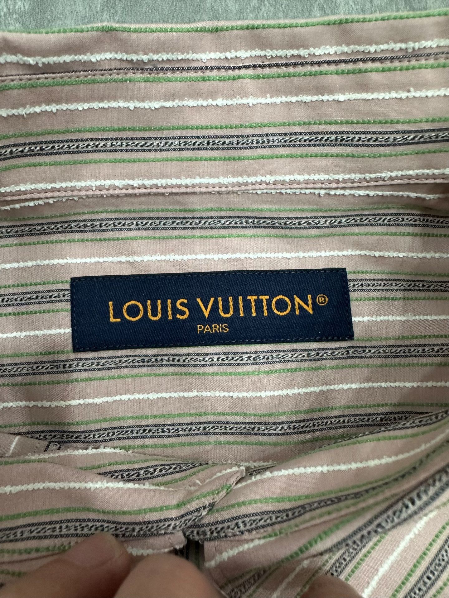 Louis Vuitton Louis Vuitton Striped Shirt xl Men Size US XL / EU 56 / 4 - 4 Thumbnail