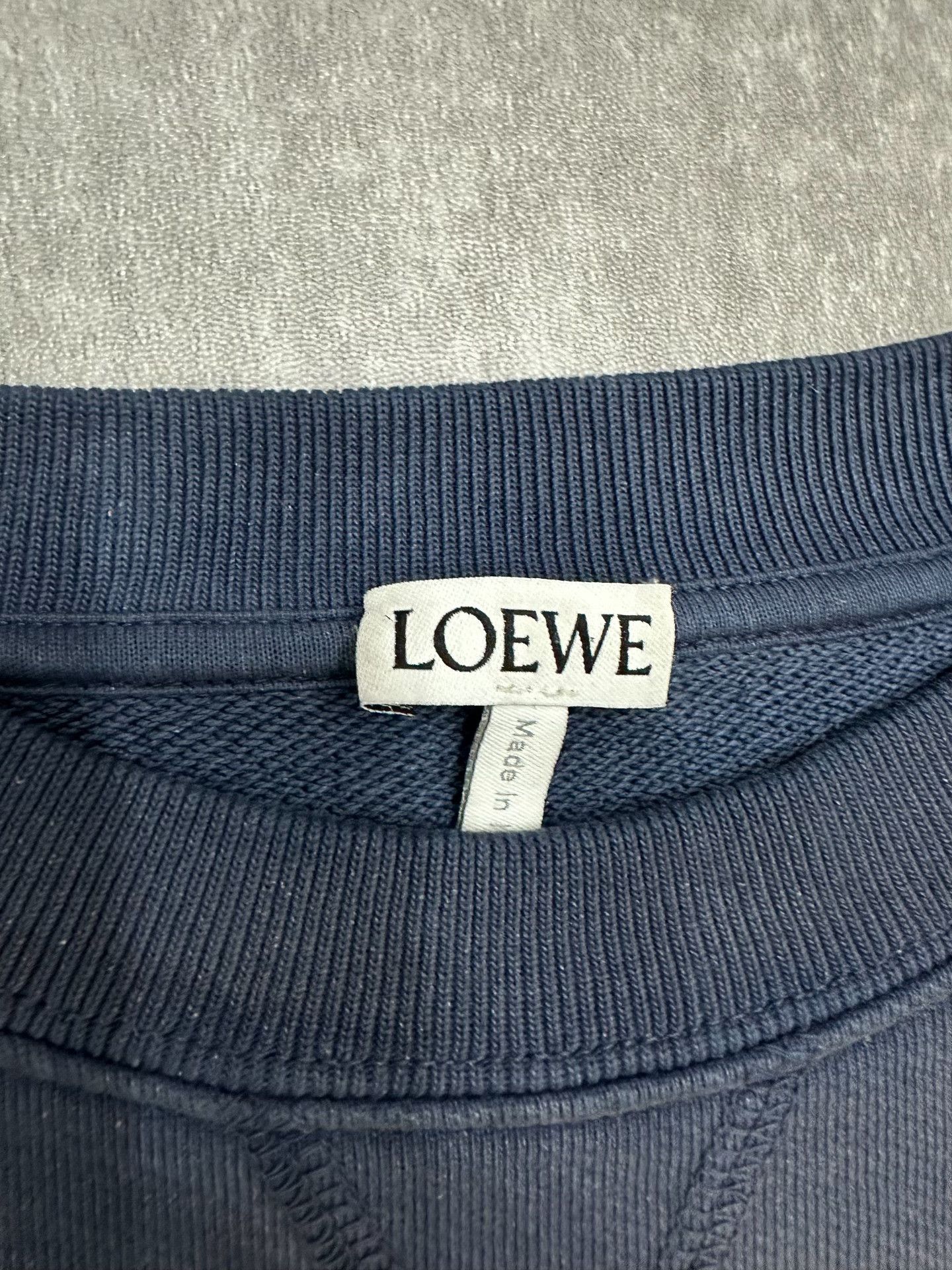 Loewe Loewe Retro Embroidered Blue Hoodie s Men Size US S / EU 44-46 / 1 - 4 Thumbnail