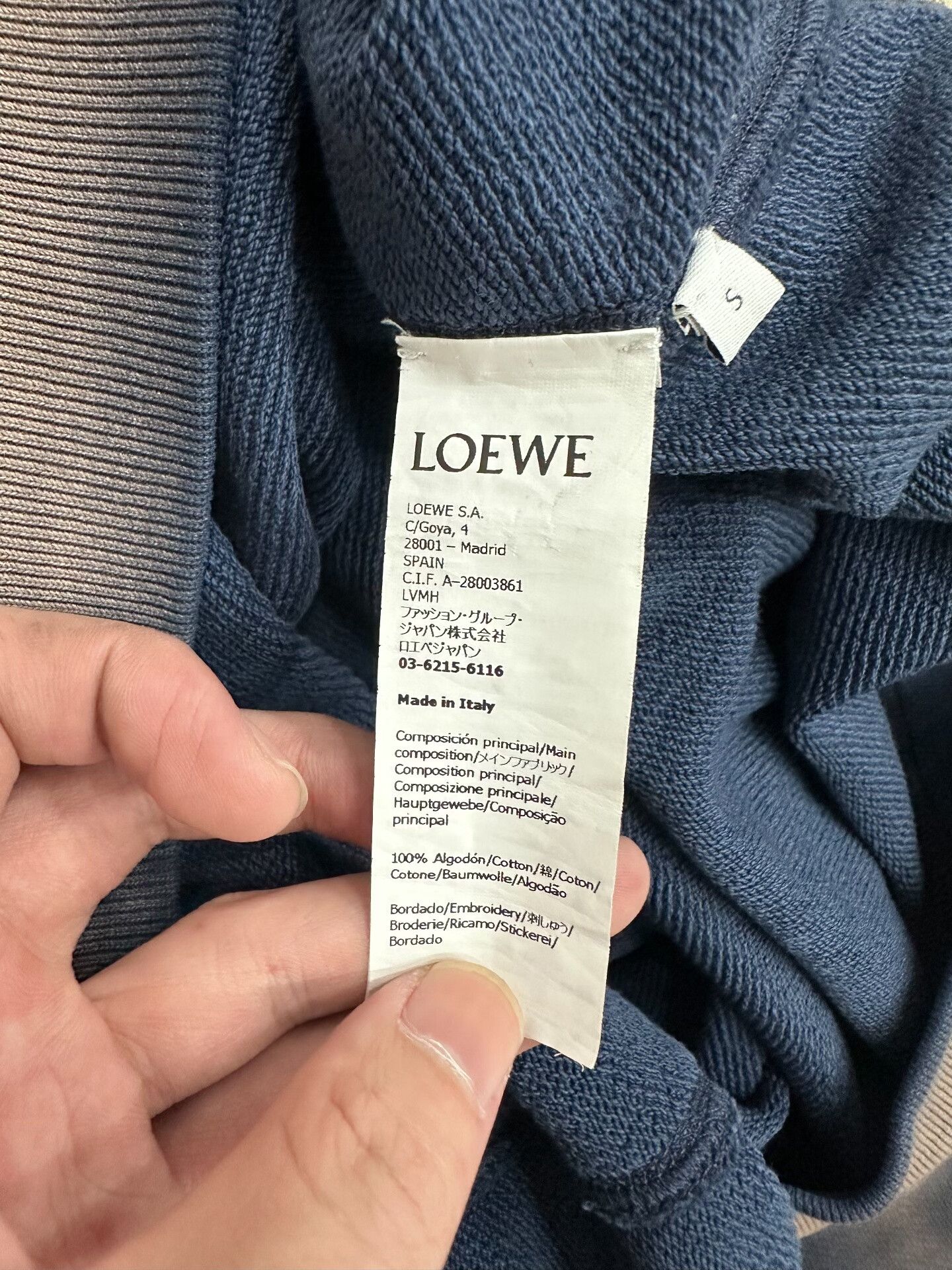 Loewe Loewe Retro Embroidered Blue Hoodie s Men Size US S / EU 44-46 / 1 - 6 Thumbnail