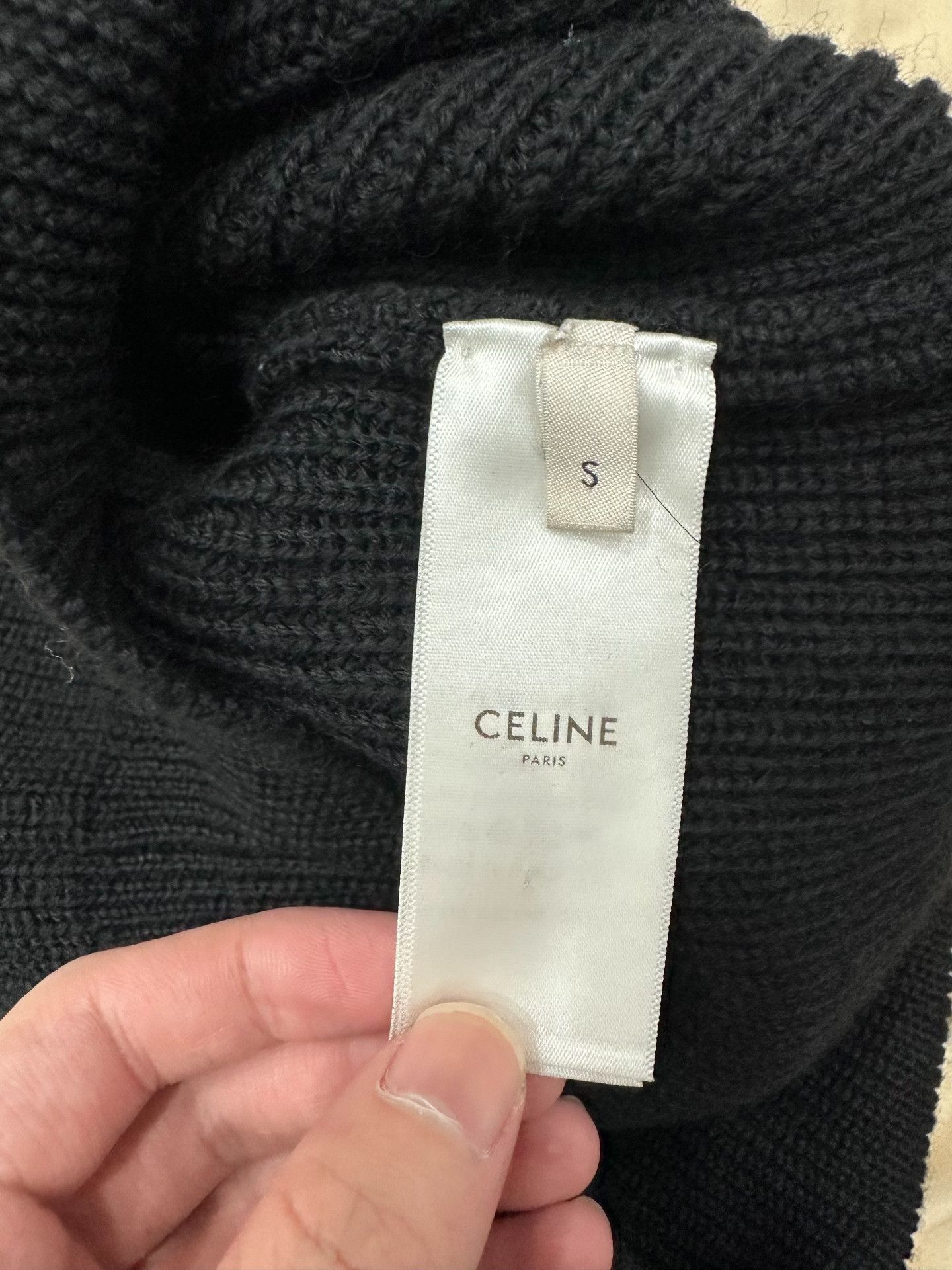 Celine Celine Wool Black Sweater S Women Size S / US 4 / IT 40 - 5 Thumbnail