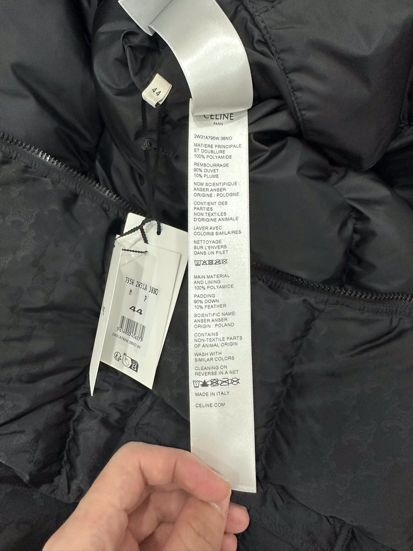 Celine Celine Down Black Down Jacket L Women Size L / US 10 / IT 46 - 6 Thumbnail