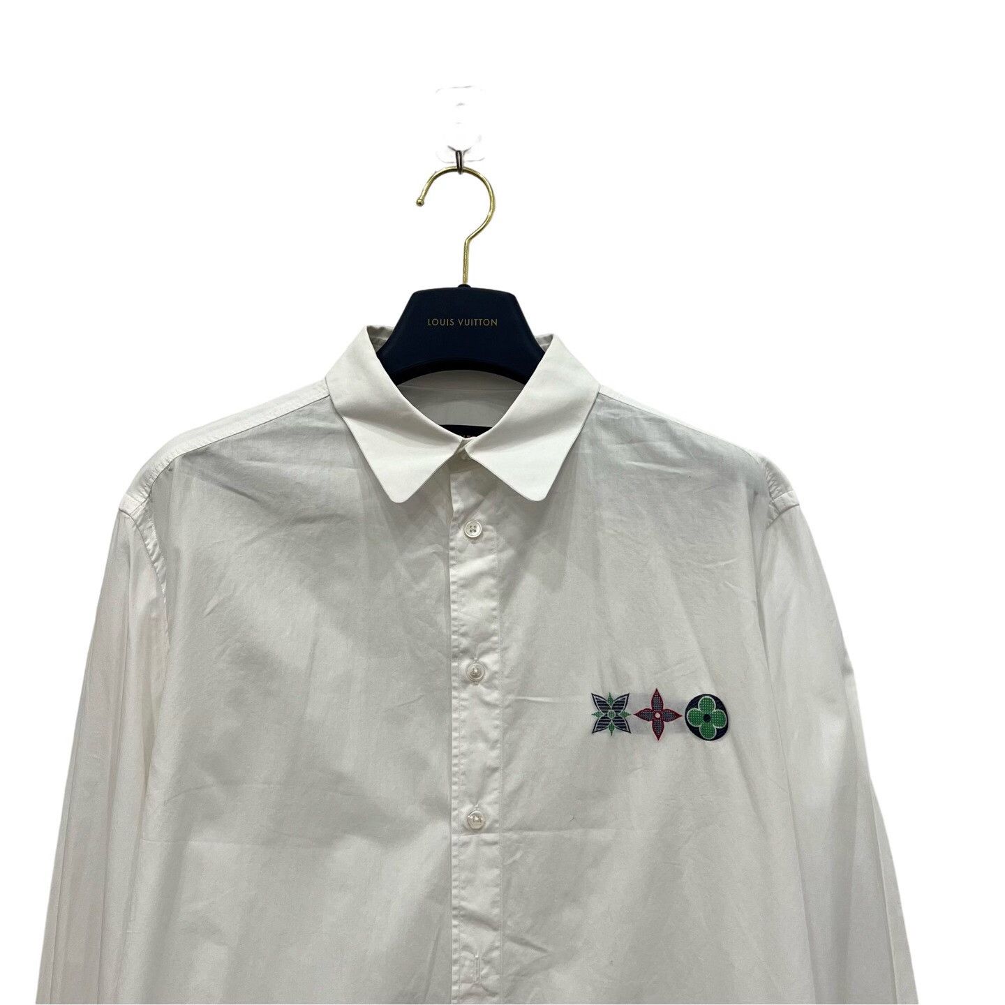 Louis Vuitton Louis Vuitton Retro Embroidered White Shirt m Men Size US M / EU 48-50 / 2 - 3 Thumbnail