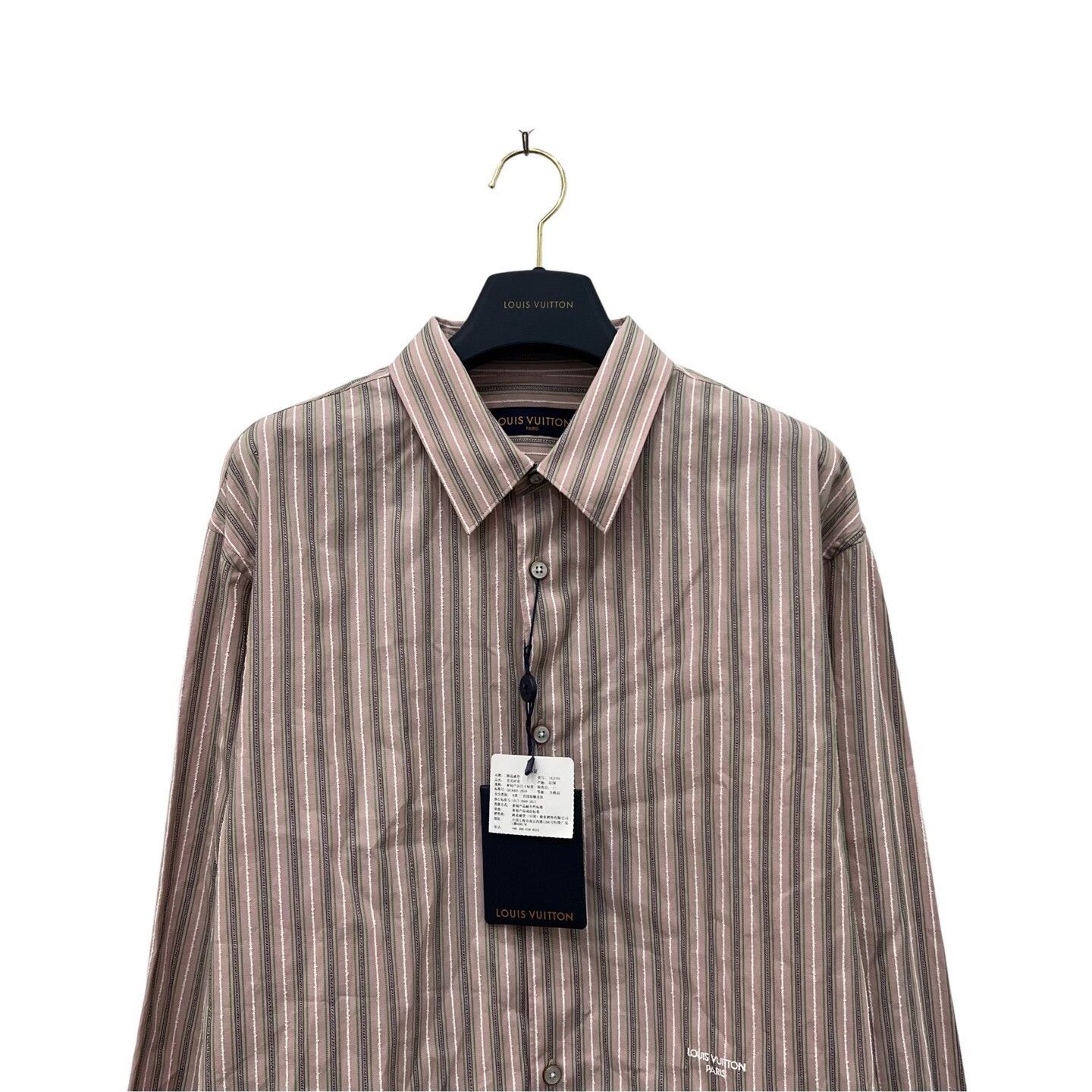 Louis Vuitton Louis Vuitton Striped Purple Shirt xl Men Size US XL / EU 56 / 4 - 2 Thumbnail