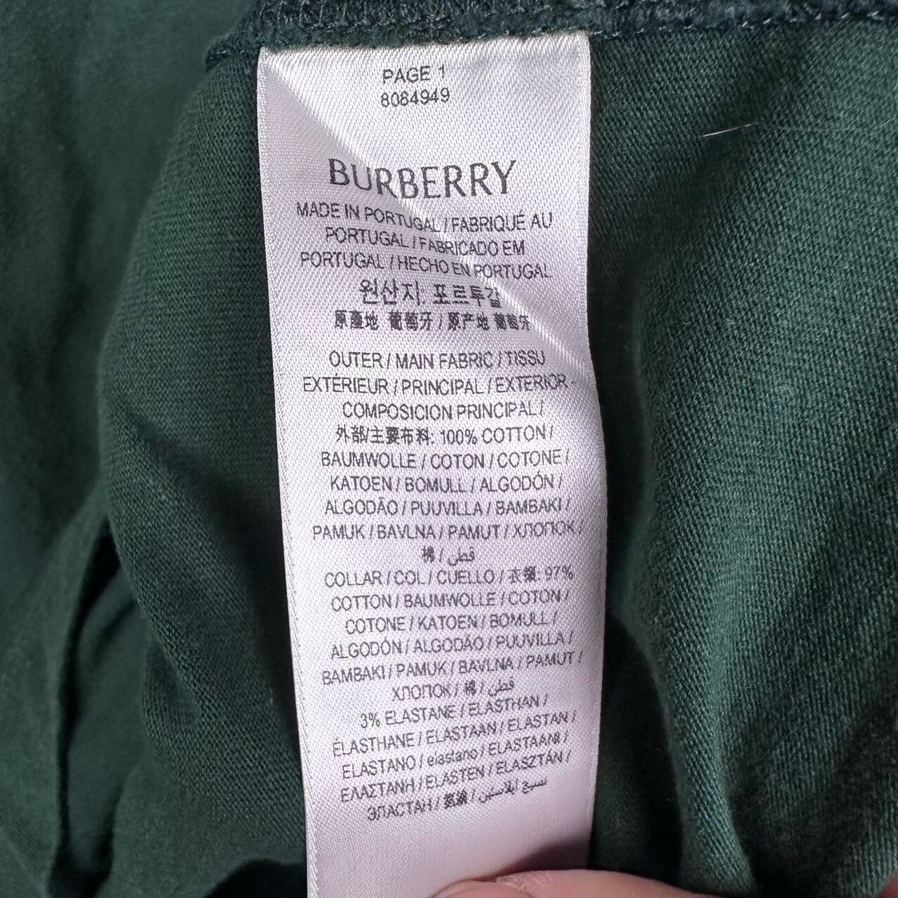 Burberry Burberry Retro Green T-Shirt s Men Size US S / EU 44-46 / 1 - 6 Thumbnail