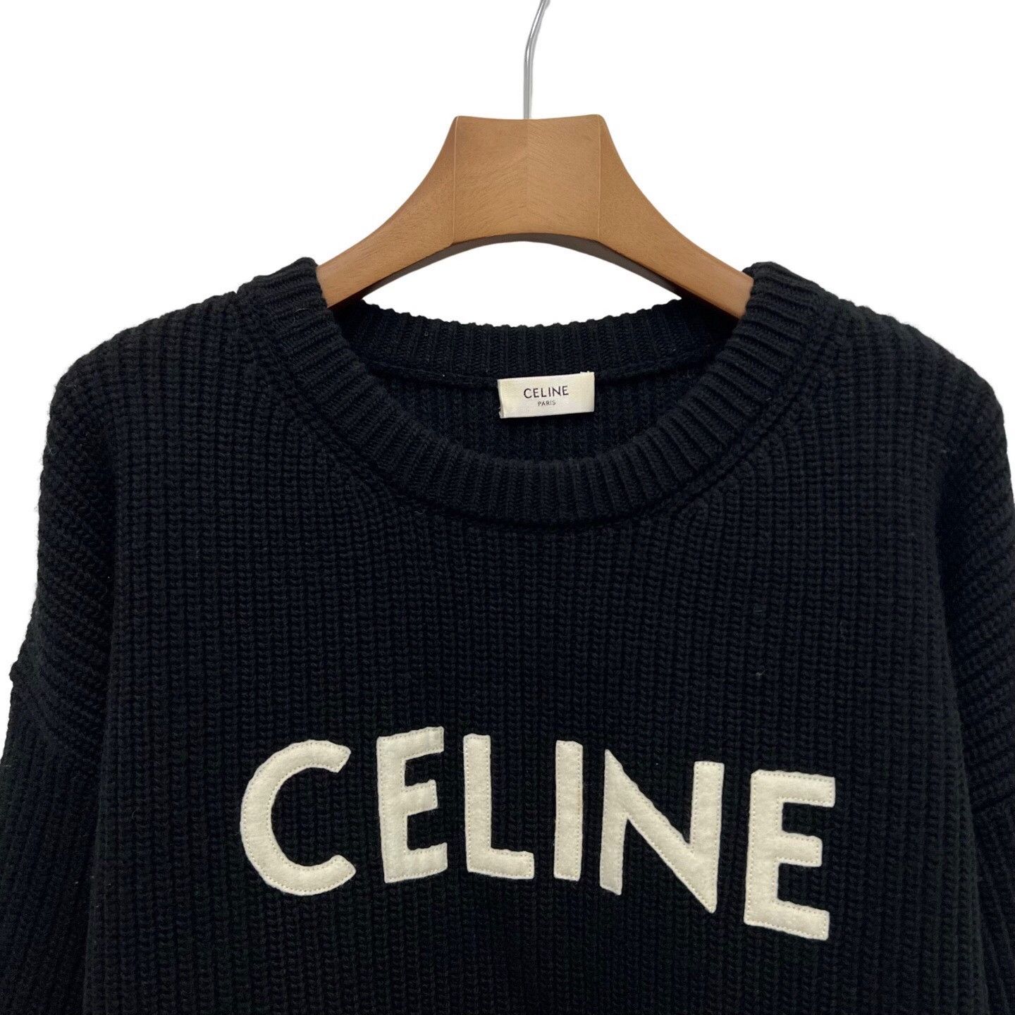 Celine Celine Retro Wool Black Sweater S Women Size S / US 4 / IT 40 - 4 Thumbnail