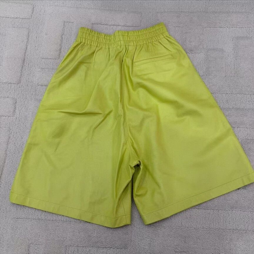 Bottega Veneta Bottega Veneta Leather Green Pants 24 Women Size 24" / US 00 / IT 34 - 2 Thumbnail