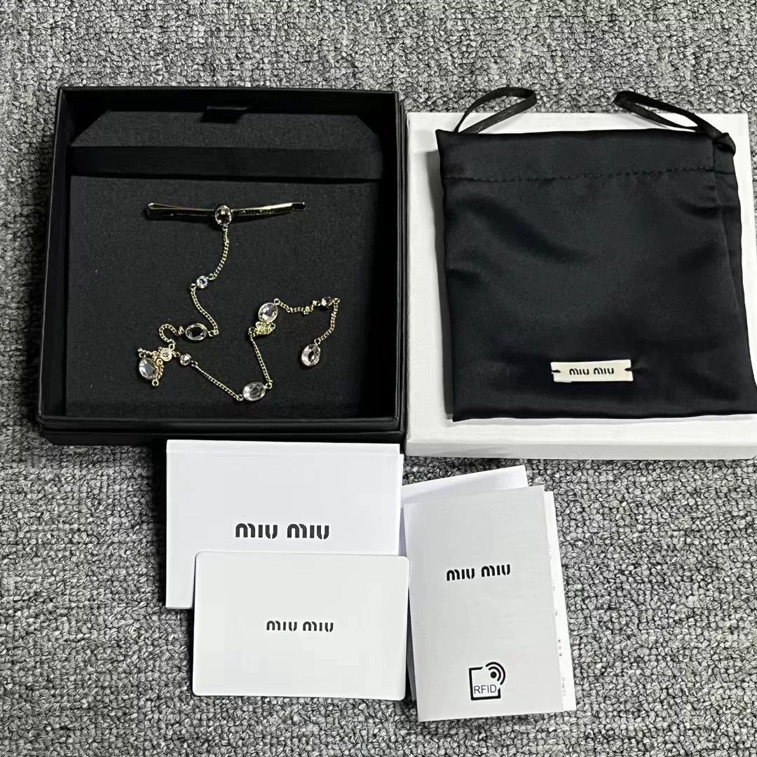 Miu Miu Miu Miu Gold Unique Design Metal Bracelet Size ONE SIZE - 3 Thumbnail
