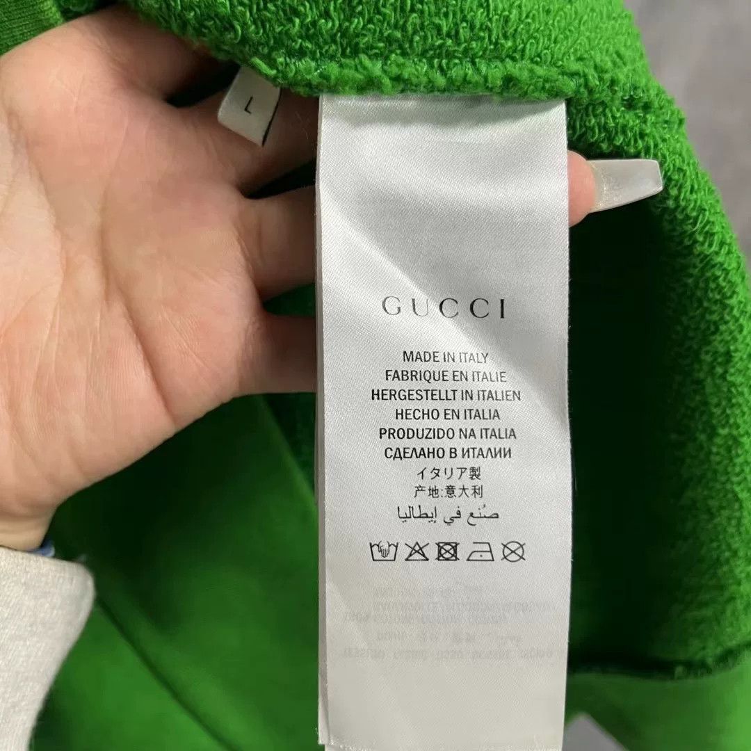 Gucci Gucci Green Letter Print Crewneck Sweatshirt Size US L / EU 52-54 / 3 - 4 Thumbnail