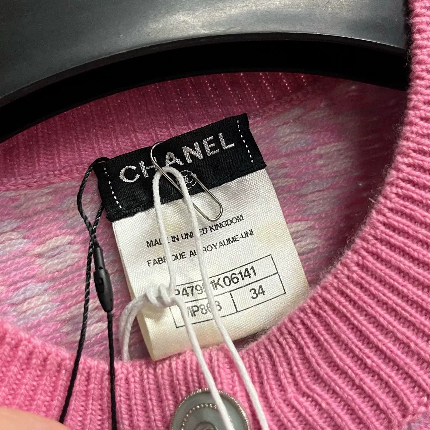 Chanel Chanel Pink Colorblock Print Short Knit Top Size XXS / US 00 / IT 34 - 3 Thumbnail