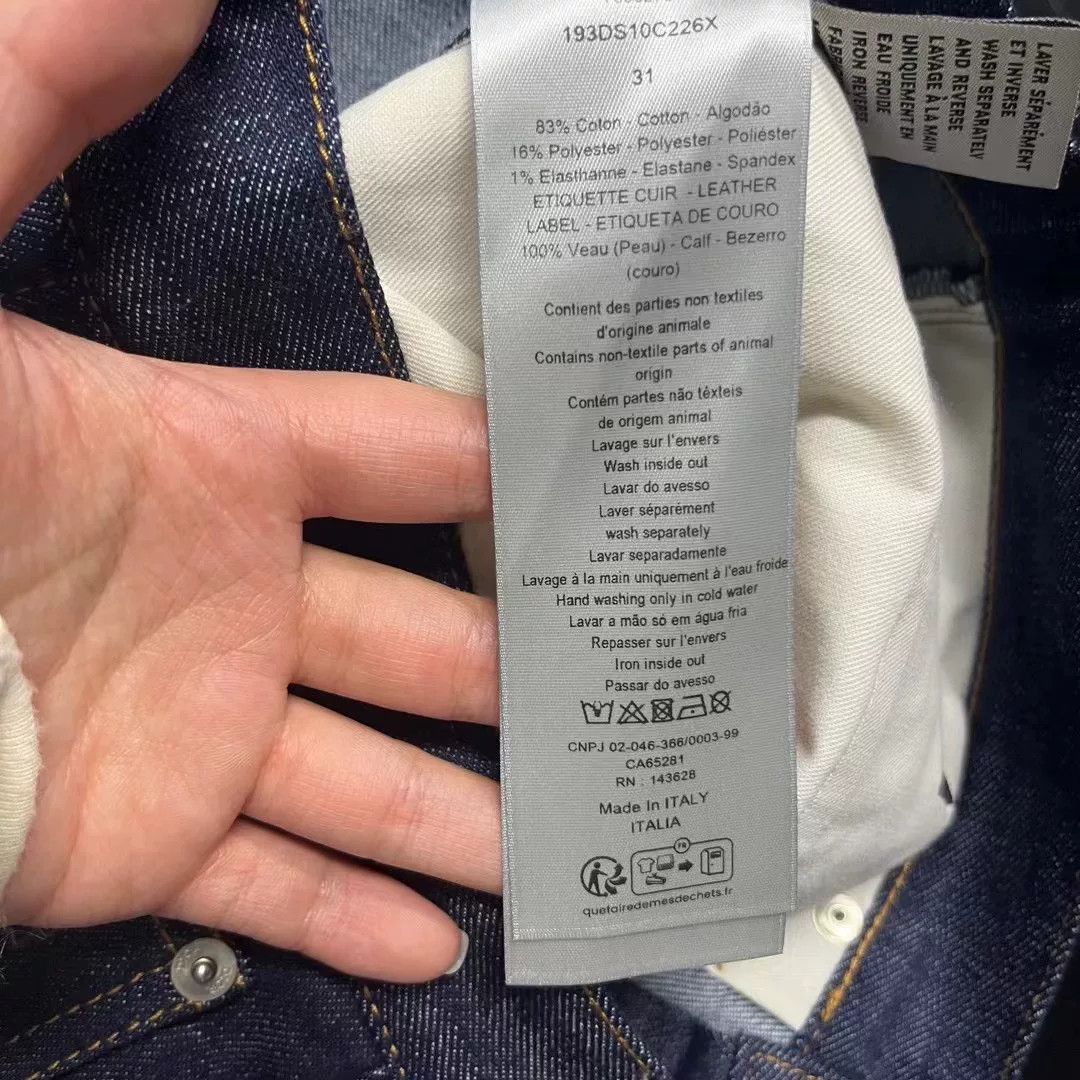 Dior Dior Blue Print Long-Sleeve Denim Jacket Size US 34 / EU 50 - 5 Thumbnail