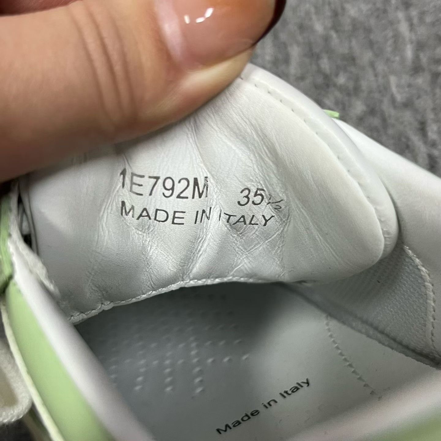Prada Prada Green Leather Low-Top Sneakers Size US 4.5 / IT 34.5 - 4 Thumbnail