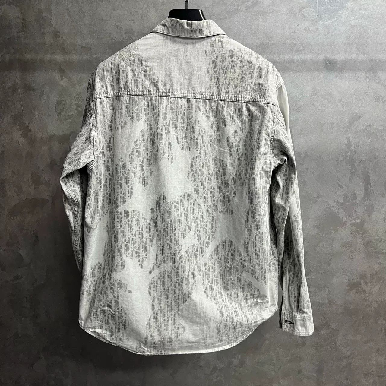 Dior Dior Oblique Distressed Denim Shirt Size US XXS / EU 40 - 2 Thumbnail